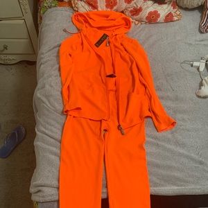 Orange sweatsuit